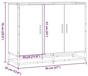 ΣΥΡΤΑΡΙΕΡΑ ΜΑΥΡΗ 94X35X76 ΕΚ. ΑΠΟ ΕΠΕΞΕΡΓΑΣΜΕΝΟ ΞΥΛΟ 849004