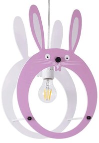 Φωτιστικό Οροφής Παιδικό Bunny 61577 27,2x15,5x40cm 1xE27 Lilac GloboStar