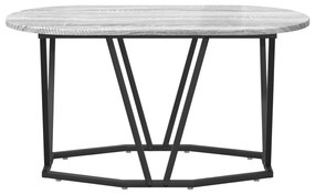 vidaXL Γκρι Τραπεζάκι Σαλονιού - 80x40x40.5 εκ, Κατασκευασμένο από Επεξεργασμένο Ξύλο και Μέταλλο