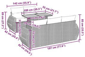 ΣΑΛΟΝΙ ΚΗΠΟΥ 6 ΤΕΜΑΧΙΩΝ ΑΠΟ ΓΚΡΙ ΣΥΝΘΕΤΙΚΟ ΡΑΤΑΝ ΜΕ ΜΑΞΙΛΑΡΙΑ 3327217