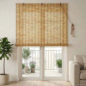 vidaXL Ρόλερ (στόρι) Φυσικό 140 x 220 cm Καλάμι
