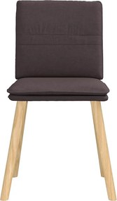 vidaXL Καρέκλες Τραπεζαρίας 6 τεμ. Σκούρο Καφέ Υφασμάτινες