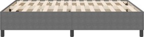 vidaXL Κρεβάτι πλατφόρμα Ανοιχτό γκρι 140 x 190 cm
