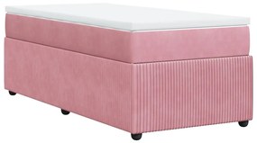 ΚΡΕΒΑΤΙ BOXSPRING ΜΕ ΣΤΡΩΜΑ ΡΟΖ 100X200 ΕΚ. ΒΕΛΟΥΔΙΝΟ 3285625