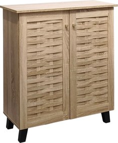 Παπουτσοθήκη-ντουλάπι Mantam pakoworld 12 ζεύγων sonoma 78x34x87εκ