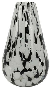 Βάζο Γυάλινο 013.790475 16,5x26cm Black-White Glass