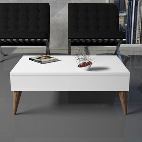 Τραπέζι σαλονιού Best - Χρώμα Λευκό - 90x60x34.6εκ