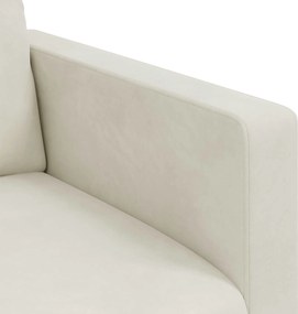 vidaXL Καναπές Κρεμ 78 x 78 x 80 εκ. Βελούδο