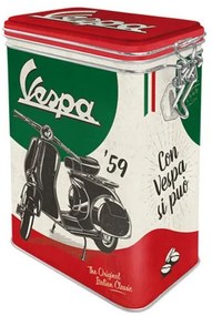 Nostalgic Μεταλλικό Κουτί 1.3L Καπάκι Με Κλιπ Vespa - The Italian Classic 31117