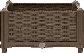 vidaXL Ζαρντινιέρα 40 x 40 x 23 εκ. από Πολυπροπυλένιο