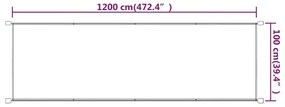 vidaXL Τέντα Κάθετη Μπλε 100 x 1200 εκ. από Ύφασμα Oxford