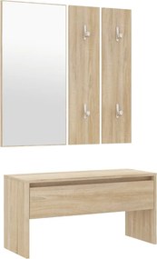 vidaXL Σετ Επίπλων Διαδρόμου Sonoma δρυς Επεξεργασμένο Ξύλο