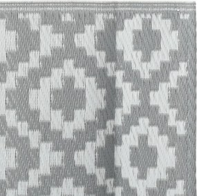 vidaXL Χαλί εξωτερικού χώρου ARAKIL Γκρι 160x230 cm PP