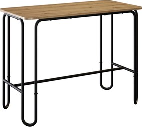 vidaXL Τραπεζαρία 100 x 50 x 75 cm Επεξεργασμένο Ξύλο Artisan Δρυς