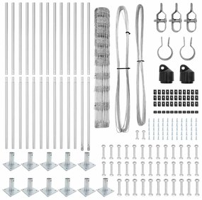 vidaXL Στύλος Περιφράξεων Γαλβανισμένο 25 x 1,2 μ Ατσάλι