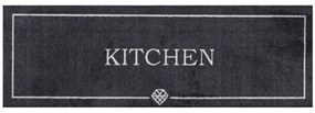 Χαλάκι Κουζίνας Soft &amp; Deco 720 Kitchen Diamond 50X150cm Black Sdim 50Χ150 Polyamide