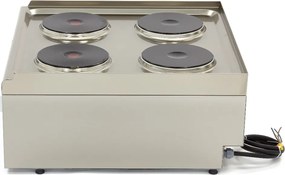 Commercial Grade Cooker - 4 Burners - Double Unit - 60cm Deep - 400V