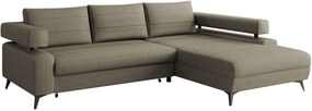 Γωνιακός καναπές Rosa-Gkri Skouro-Δεξιά - 265.00Χ184.00Χ88.00cm