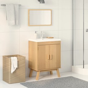 vidaXL Ντουλάπι βάσης 114x43x73,5 εκ Μασίφ ξύλο πεύκου