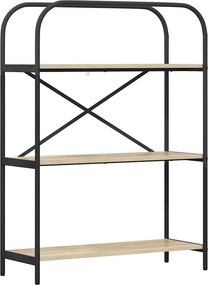 vidaXL Ράφι Βιβλίων Δρύς Sonoma 80 x 30 x 109 εκ Επεξεργασμένο ξύλο