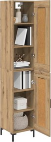 vidaXL Highboard Artisan Oak 34,5 x 34 x 180 εκ. Επεξεργασμένο ξύλο