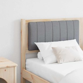 vidaXL Ταπετσαρισμένο κεφαλάρι Καφέ Στερεά ξυλεία πεύκου