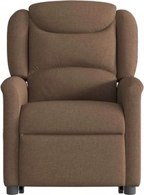 vidaXL Πολυθρόνα Ανακλινόμενη με Ανύψωση Καφέ Υφασμάτινη