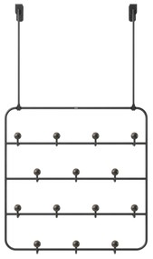 Μεταλλική κρεμάστρα τοίχου/πόρτας,μαύρη,Umbra Estique