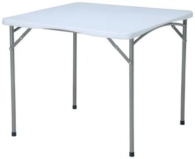 Τραπέζι Catering Fylliana Πτυσσόμενο Λευκό 87x87x74 εκ. 87x87x74 εκ.
