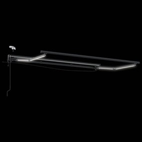 vidaXL Ηλεκτρικό Αναδιπλούμενο Σκίαστρο Καφέ 3,5 x 2 m