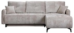 Γωνιακός Καναπές - Κρεβάτι Crown Μπέζ 248x179x81εκ 248x179x81 εκ.