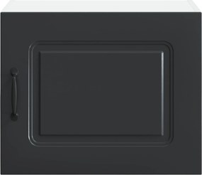 vidaXL Πάνελ πλυντηρίου πιάτων Kalmar 2 pcs Μαύρο Επεξεργασμένο Ξύλο