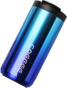 Ποτήρι Θερμός Ανοξείδωτο 400ml με Επιστόμιο - Μπλε