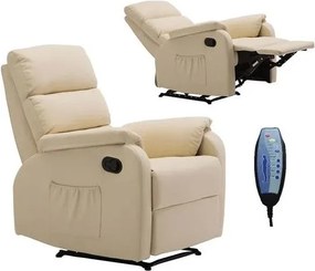 Πολυθρόνα Relax Massage Voron-Μπεζ