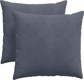 vidaXL Μαξιλάρι Καναπέ 2 pcs Σκούρο Γκρι 45 x 45 cm