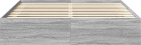 vidaXL Πλαίσιο Κρεβατιού Γκρι Sonoma 200x200 εκ.