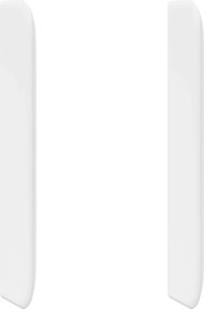 vidaXL Αυτί Κεφαλής Λευκό 80 x 16 x 4 εκ. PVC