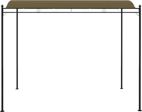 vidaXL Κιόσκι Σκίασης Taupe 3 x 2,4 μ. 180 γρ./μ²
