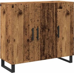 vidaXL Πλαϊνό γραφείο Παλιό ξύλο 90 x 34 x 80 εκ. Επεξεργασμένο ξύλο