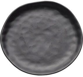 Πιάτο Organic Black Κεραμικό 26x26x2 εκ - Μαύρο