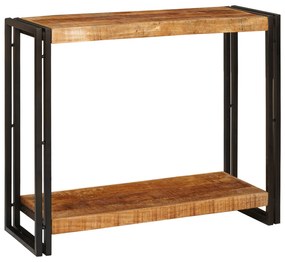 vidaXL Τραπέζι κονσόλας 90 x 33 x 75 εκ Μασίφ ακατέργαστο ξύλο μάνγκο