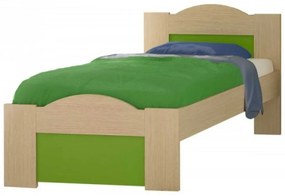 SB-00051 Παιδικό κρεβάτι "ΚΥΜΑ" ημίδιπλο σε χρώμα δρυς-λαχανί 110x190
   , 1 Τεμάχιο