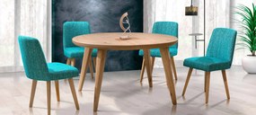 Τραπέζι Idol με καρέκλες Adele - 130 Διάμετρος + 40