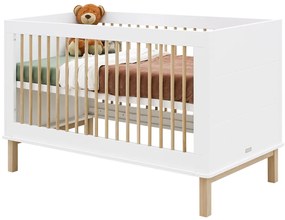 Βρεφικό Κρεβάτι Mika 70x140cm  White + Oak Bopita