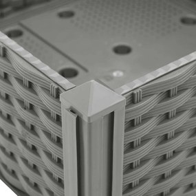 vidaXL Ζαρντινιέρα 80 x 80 x 38 εκ. από Πολυπροπυλένιο