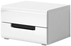 Κομοδίνο Columbia-Λευκό - Μαύρο 52.00x42.00x35.00 16349089