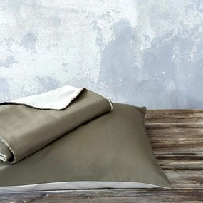 Παπλωματοθήκη Μονή (Σετ 160x240) 2 Όψεων Nima Bed Linen Abalone AW2022 Καφέ,Μπεζ