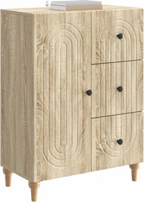 vidaXL Πλαϊνό γραφείο Sonoma Δρυς 66 x 34,5 x 90 εκ Επεξεργασμένο Ξύλο