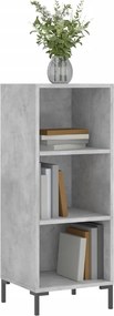 vidaXL Ντουλάπι Γκρι Σκυροδέματος 34,5x32,5x90 εκ. Επεξεργασμένο Ξύλο