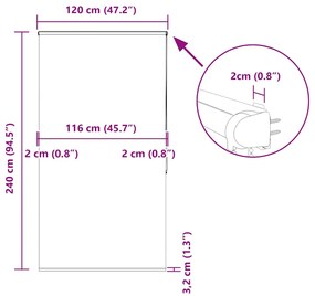 ΚΟΥΡΤΙΝΑ ΜΠΑΝΙΟΥ ΡΟΛΟ ΚΑΣΕΤΑ 120X240ΕΚ. ΠΛΑΤΟΣ ΥΦΑΣΜΑΤΟΣ 116ΕΚ. 4015047